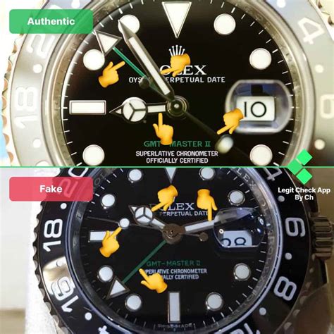 fake rolex gmt vs real|rolex counterfeit watches.